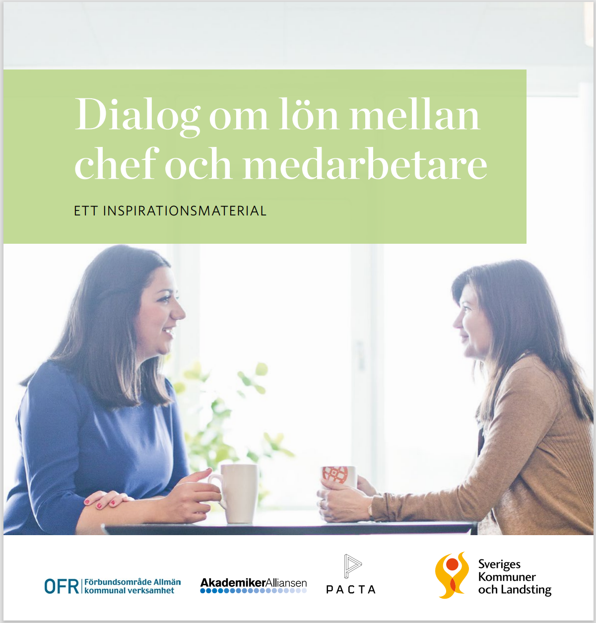 Omslag broschyr: Dialog mellan chef och medarbetare